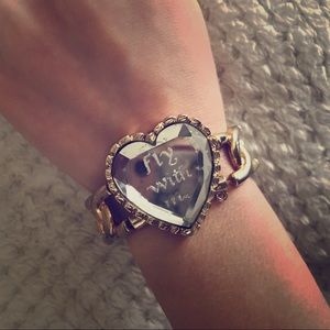 'Fly With Me' Mirror Heart Bracelet